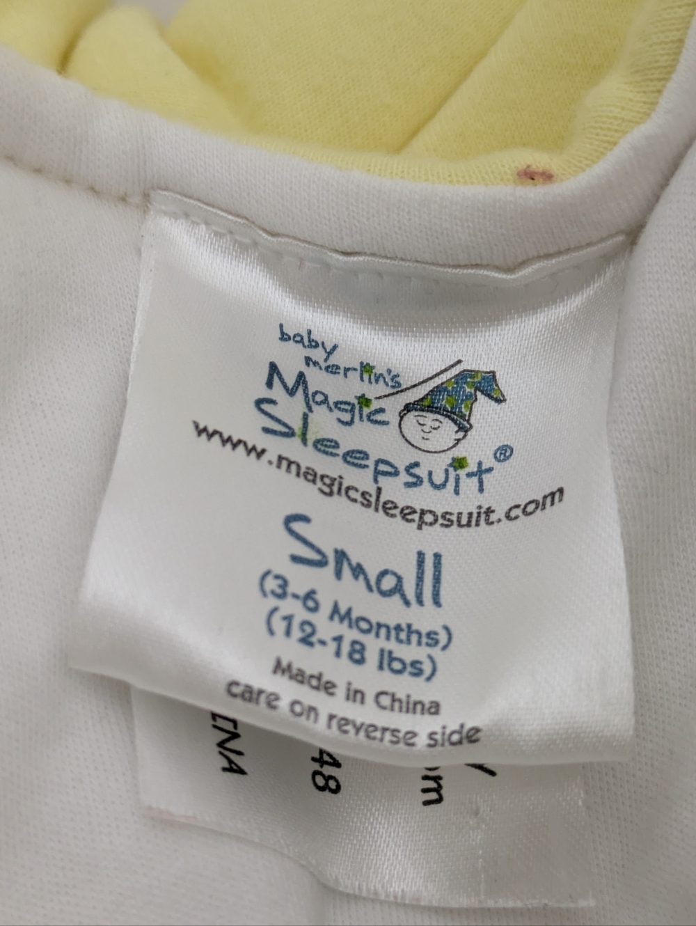 Baby Merlin's Magic Sleepsuit Small 3-6m 12-18lbs - Picture 3 of 4